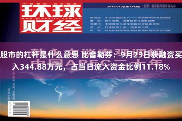 股市的杠杆是什么意思 比音勒芬：9月23日获融资买入344.88万元，占当日流入资金比例11.18%