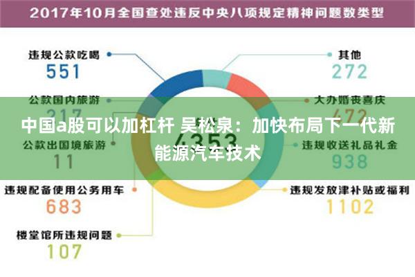 中国a股可以加杠杆 吴松泉：加快布局下一代新能源汽车技术