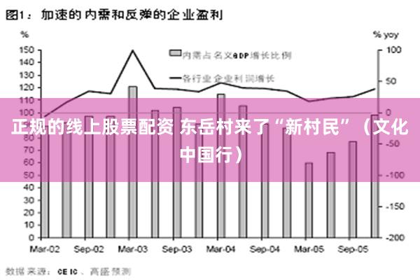 正规的线上股票配资 东岳村来了“新村民”（文化中国行）